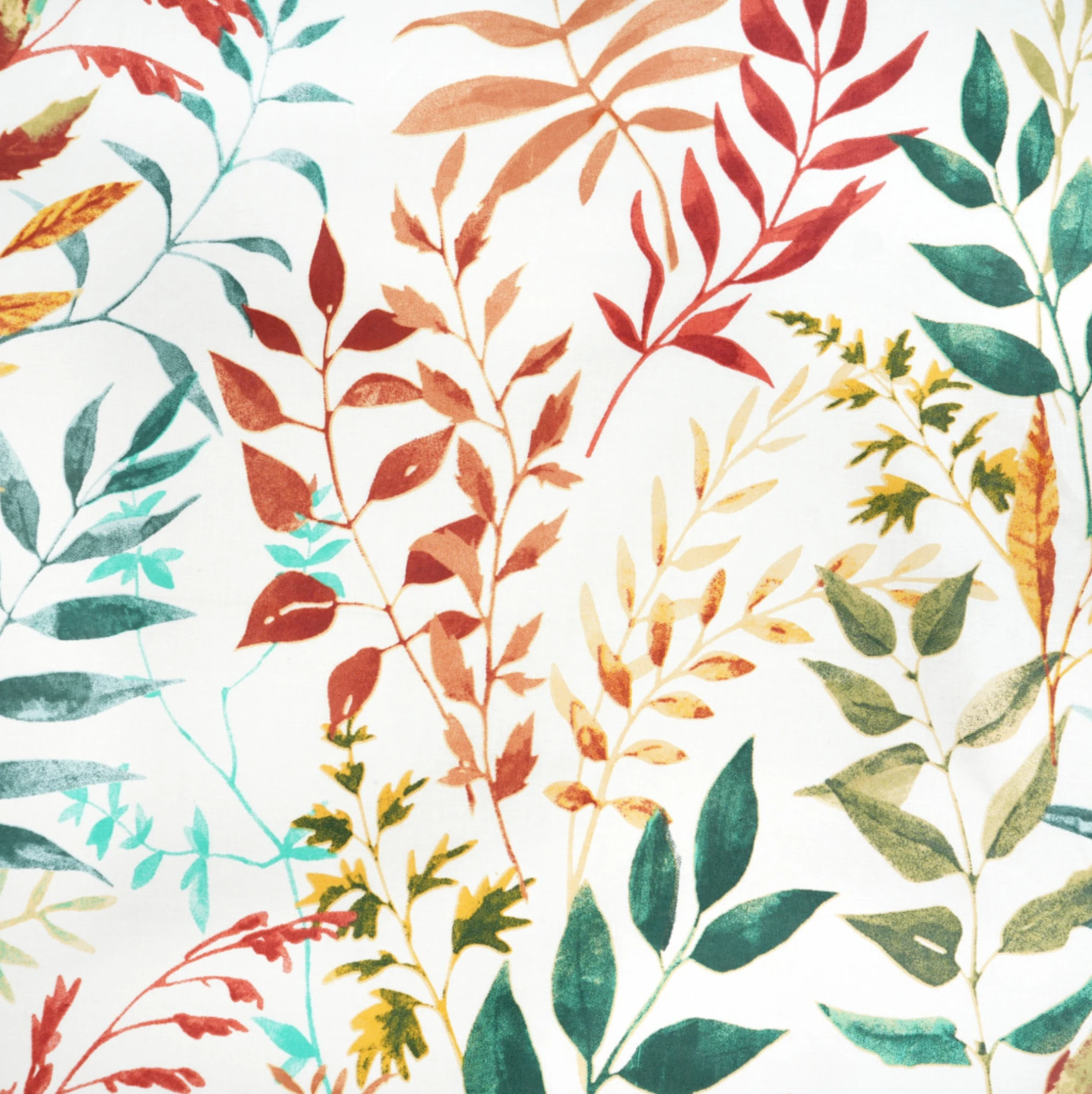 Tissu feuillage multicolore 80x50 cm